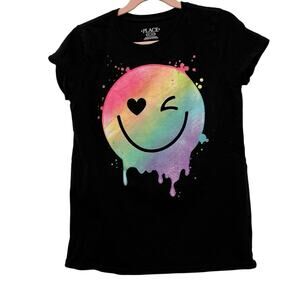 rainbow smile emoji tee